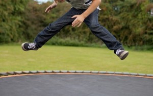 boy on Trampoline