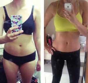 weight loss transformation on woman
