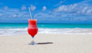 drink on beach