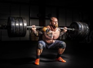 man getting into shape